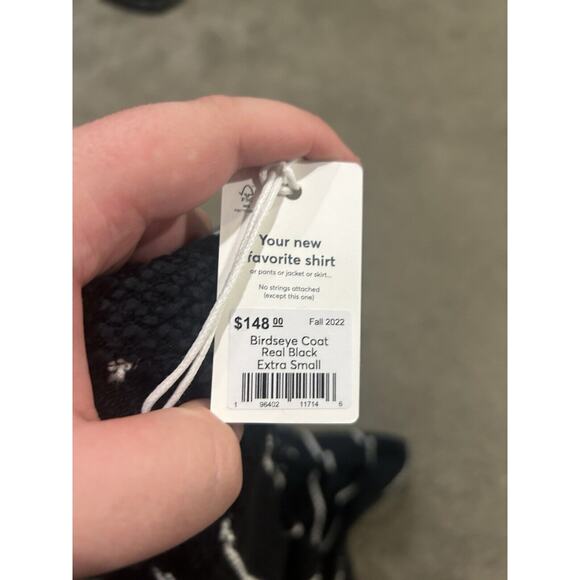 Marine Layer Birdseye Coat Real Black Size XS - Picture 4 of 4